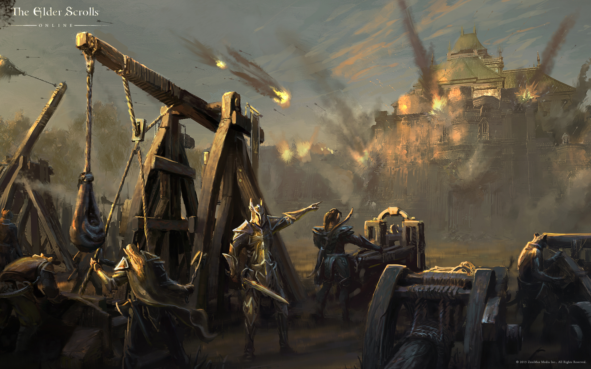 Wallpaper The Elder Scrolls Online: Cyrodiil Under Siege