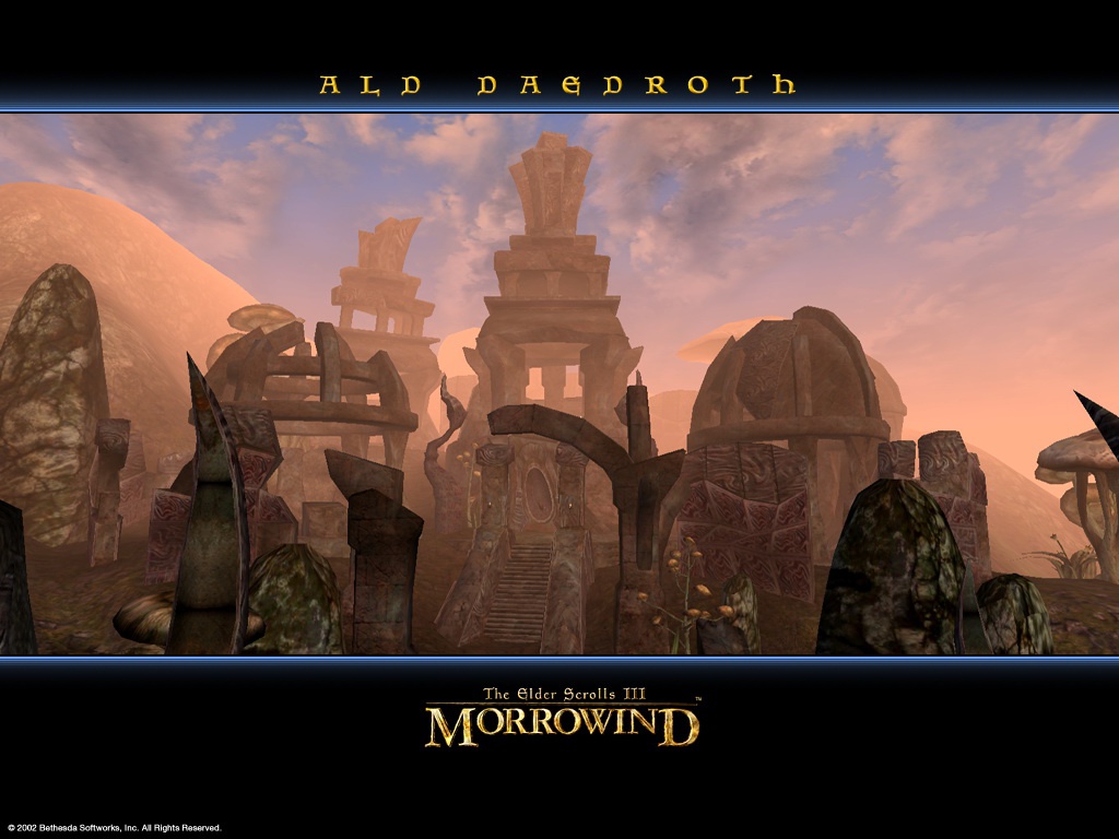 Wallpaper The Elder Scrolls III: Morrowind "Ald Daedroth"