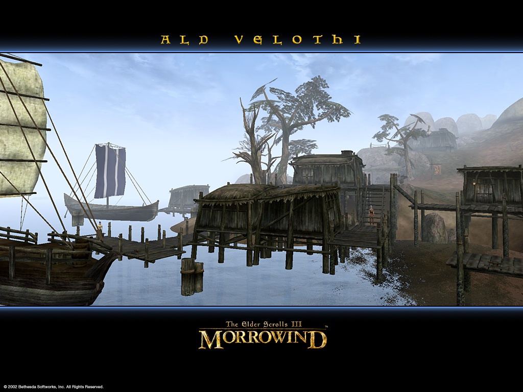 Wallpaper The Elder Scrolls III: Morrowind "Ald Velothi"