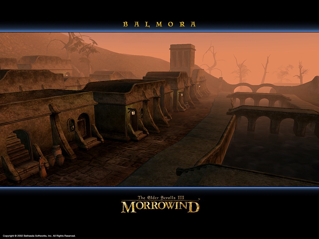 Wallpaper The Elder Scrolls III: Morrowind "Balmora"