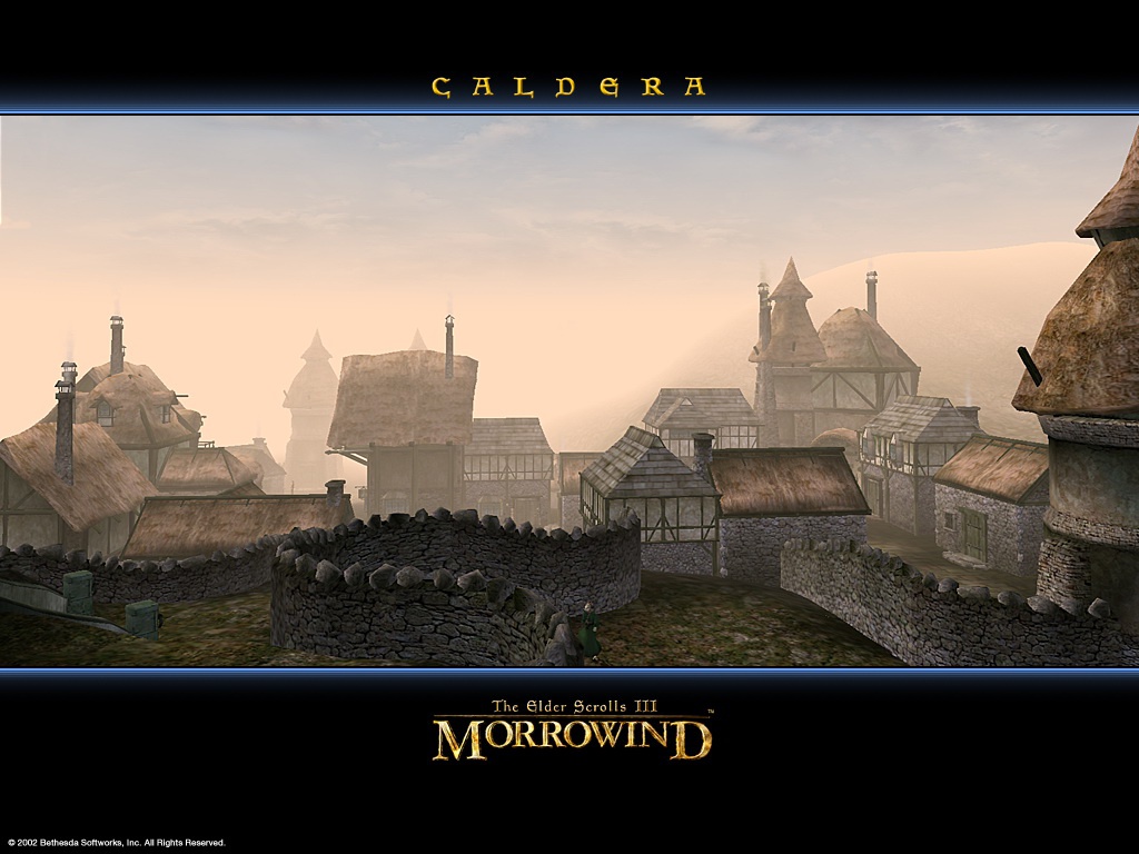 Wallpaper The Elder Scrolls III: Morrowind "Caldera"