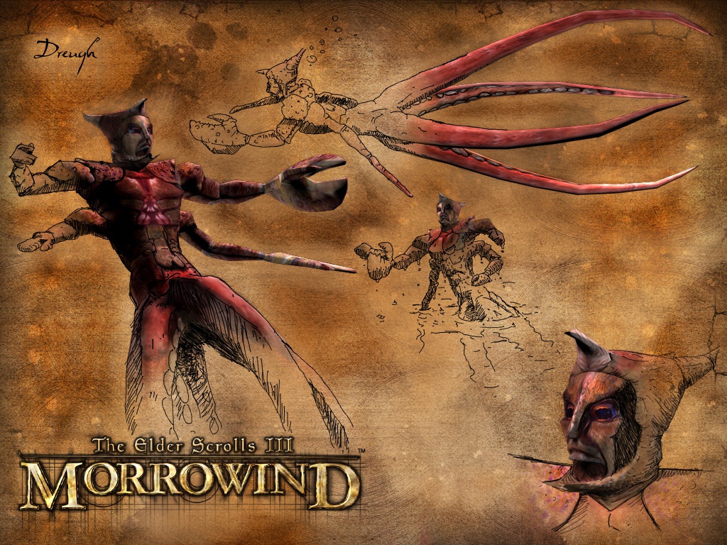Wallpaper The Elder Scrolls III: Morrowind "Dreugh"