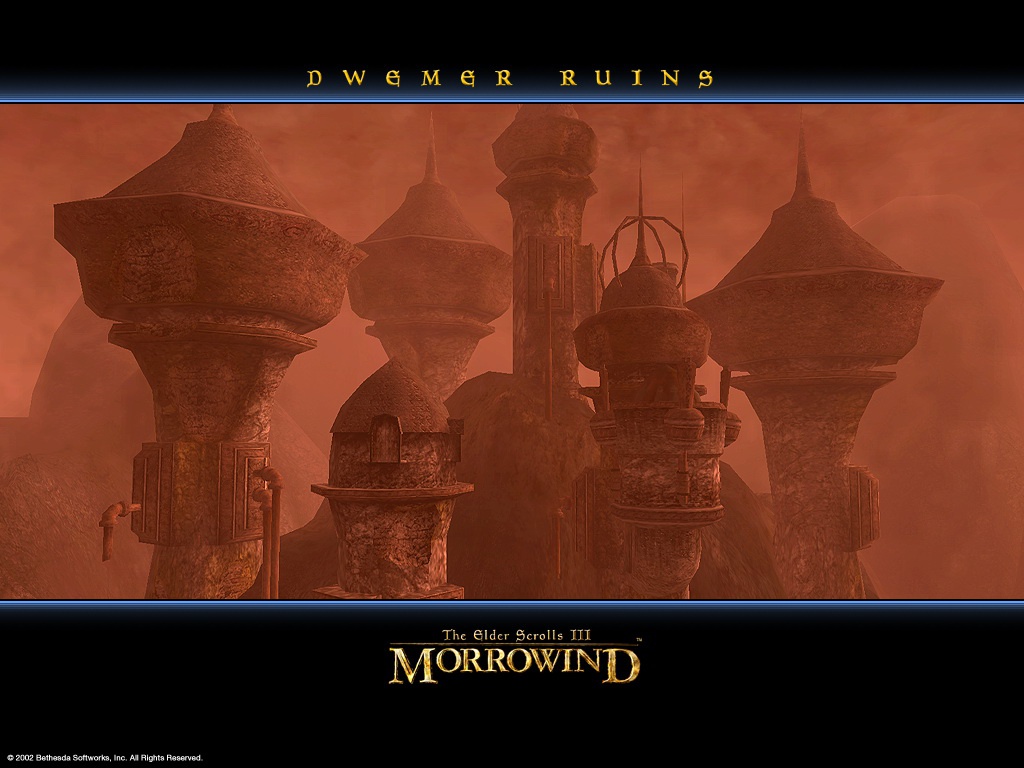 Wallpaper The Elder Scrolls III: Morrowind "Dwemer ruins"