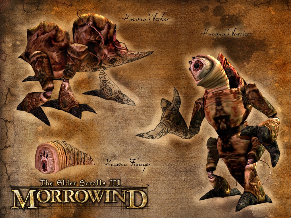 Wallpaper The Elder Scrolls III: Morrowind "Kwama"