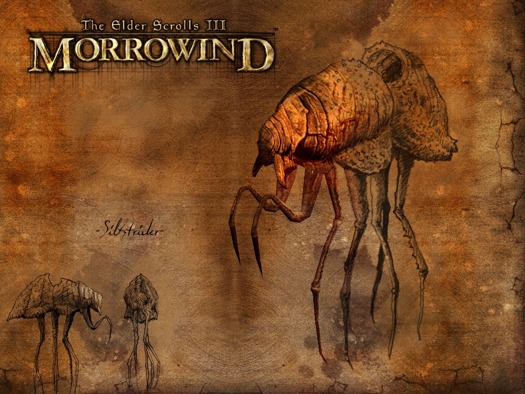 Wallpaper The Elder Scrolls III: Morrowind "Siltstrider"