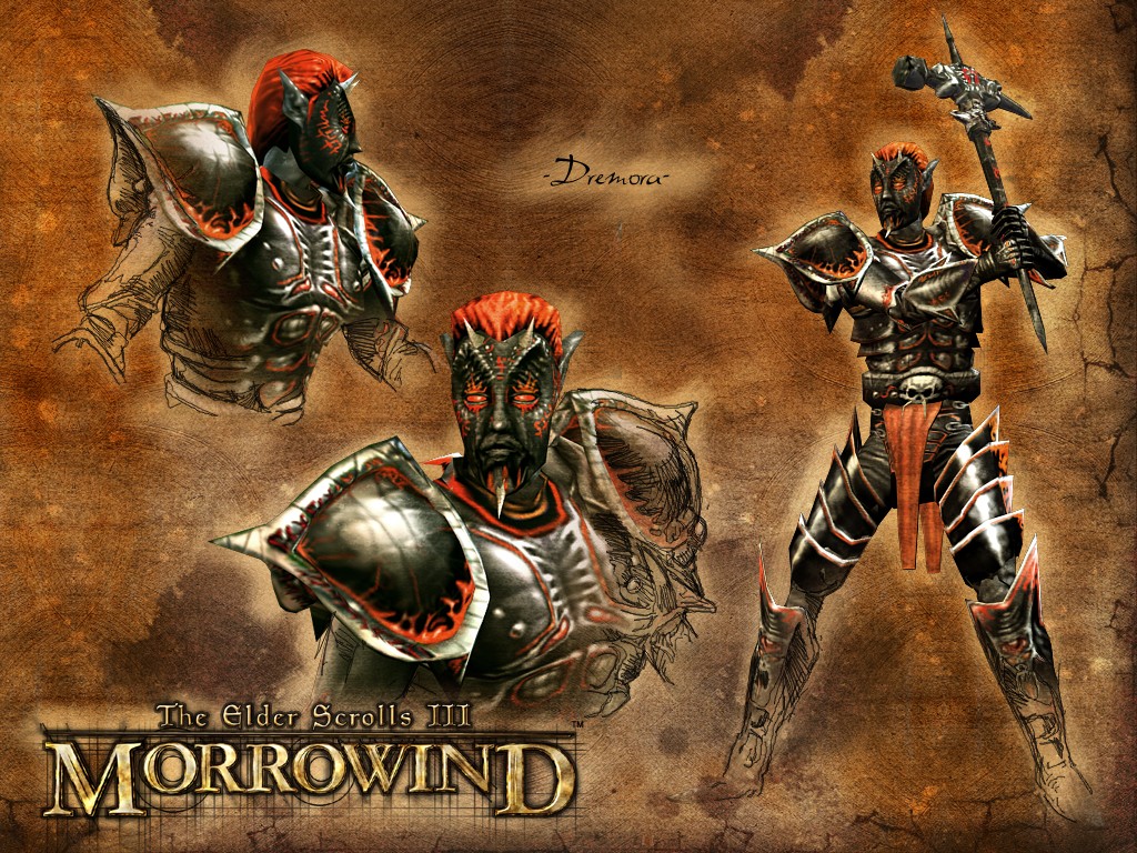 Wallpaper The Elder Scrolls III: Morrowind "Dremora"