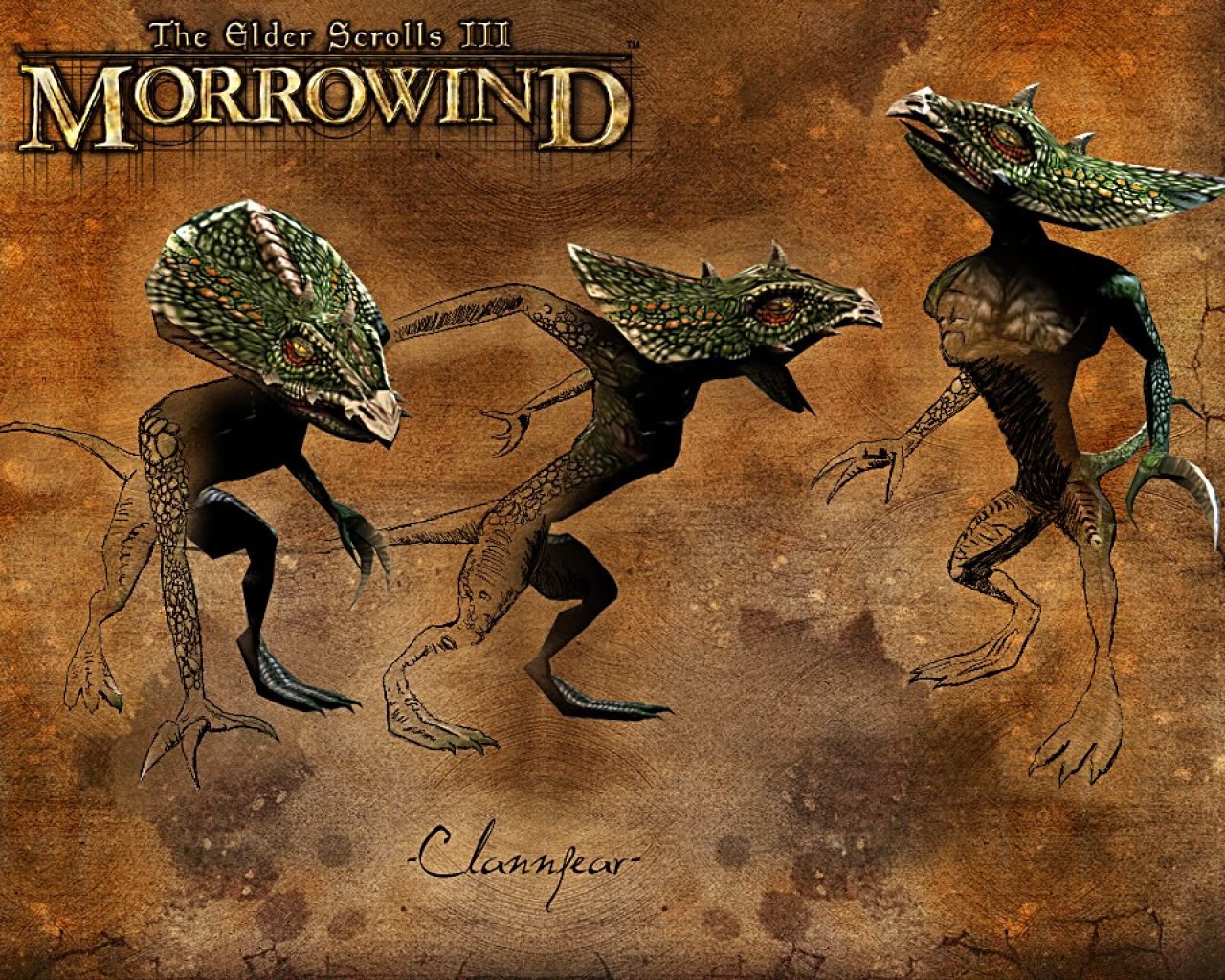 Wallpaper The Elder Scrolls III: Morrowind "Clannfear"