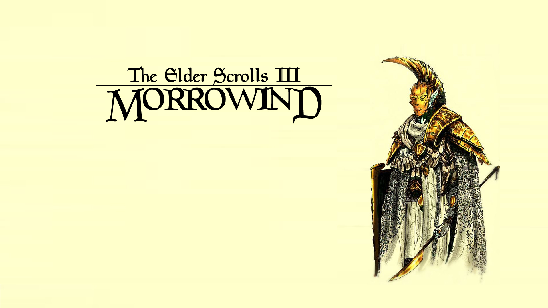 Wallpaper The Elder Scrolls III: Morrowind "Escort"