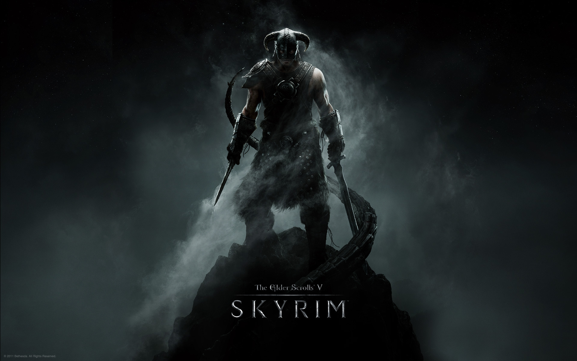 The Elder Scrolls V: Skyrim wallpaper Warrior in the Mist