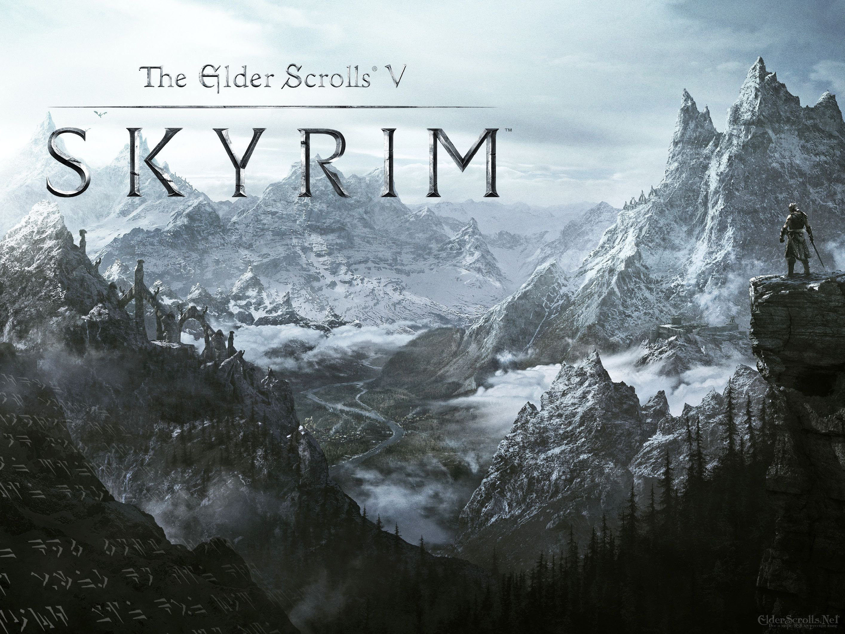 The Elder Scrolls V: Skyrim wallpaper mountains