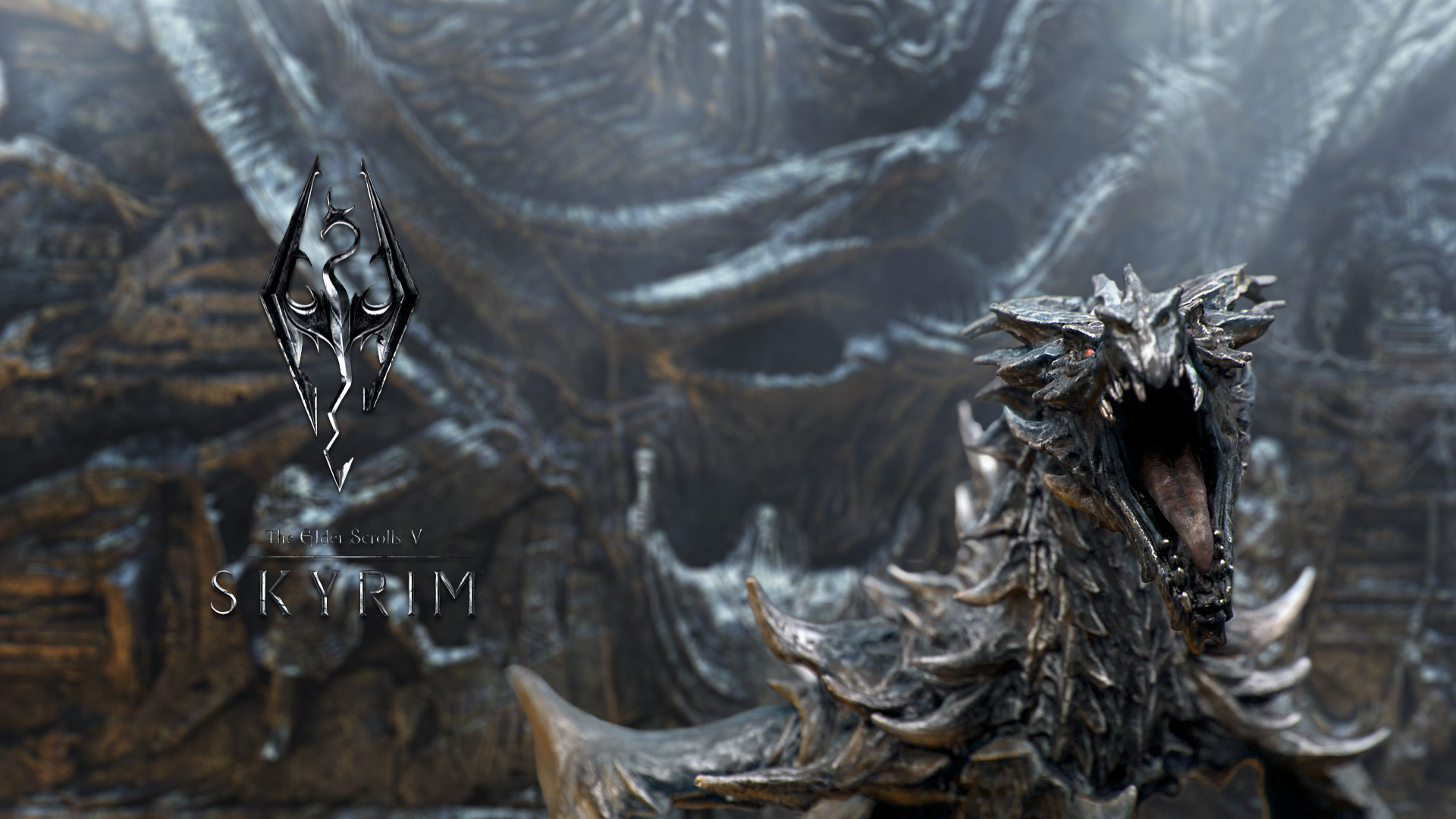 The Elder Scrolls V: Skyrim wallpaper dragon