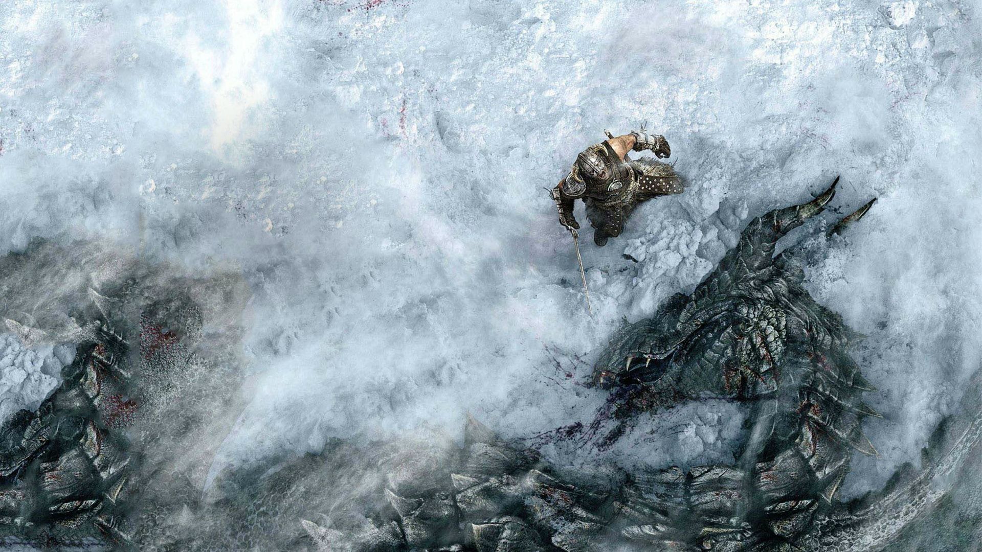 Wallpaper The Elder Scrolls V: Skyrim killed the dragon