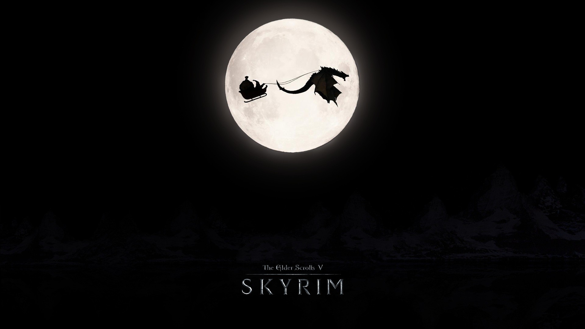 Wallpaper The Elder Scrolls V: Skyrim Moon