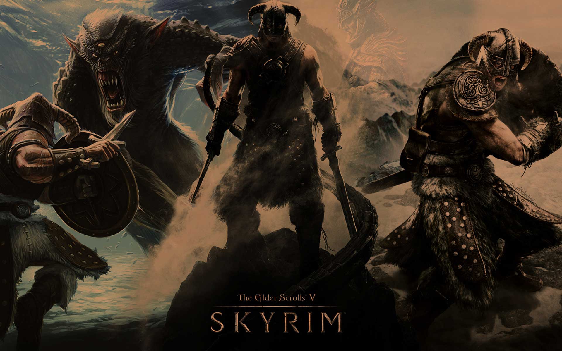 Wallpaper The Elder Scrolls V: Skyrim Dark
